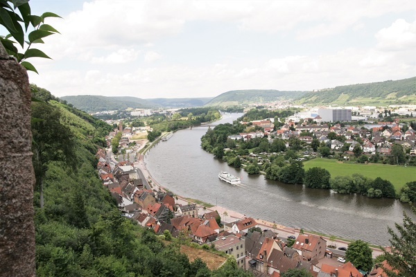 Blick auf Miltenberg von der Burg