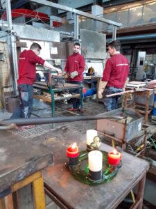 Glas entsteht bei Hitze